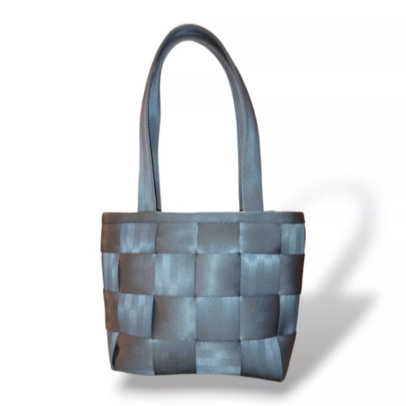 Harvey's Seatbelt Purse Grey Medium Made Of Real Recycled Seatbelts Hand Bag - Picture 5 of 9